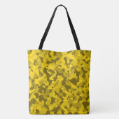Monogram naam op gele camo | tote bag (Achterkant)