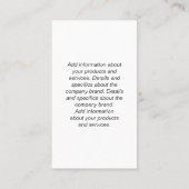 Monogram | Naam Overlay Visitekaartje (Achterkant)