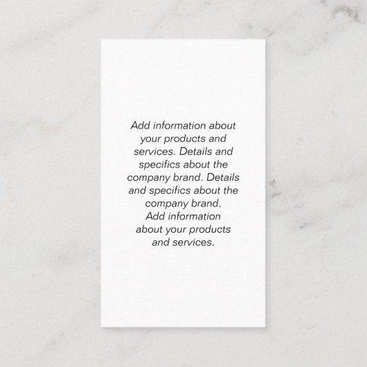 Monogram | Naam Overlay Visitekaartje (Achterkant)