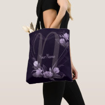 Monogram Naam Paarse Floral Violet Geometric Lijst