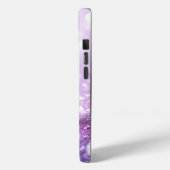 Monogram Naam Paarse Glitter Mode Case-Mate iPhone Case (Achterkant / Links)