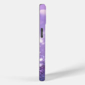 Monogram Naam Paarse Glitter Mode Case-Mate iPhone Case (Achterkant / Rechts)