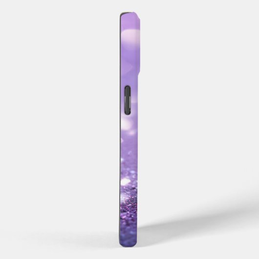 Monogram Naam Paarse Glitter Mode Case-Mate iPhone Case (Achterkant / Rechts)