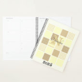 Monogram Naam Patroon 2025 Modern Planner (Display)