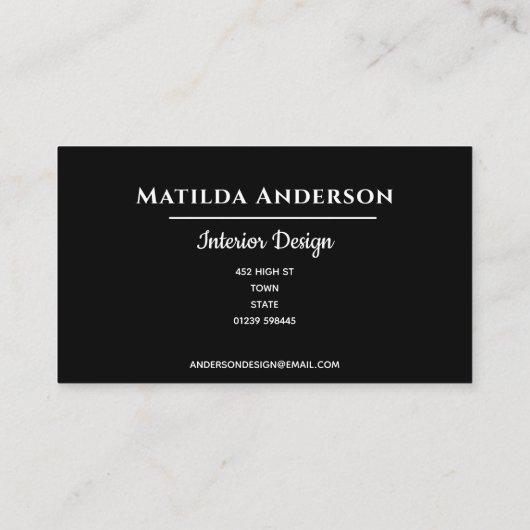 monogram naam persoonlijk glitter goud dierlijke a visitekaartje (Achterkant)