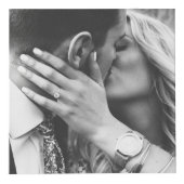 Monogram naam Persoonlijke foto Kubus (Rechts)