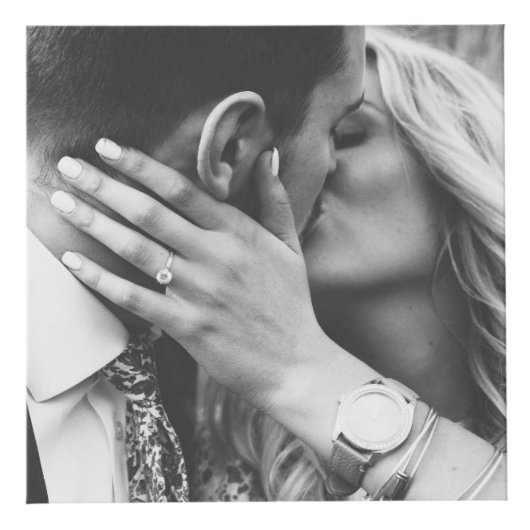 Monogram naam Persoonlijke foto Kubus (Rechts)