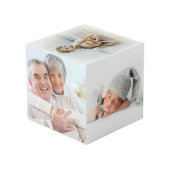 Monogram naam Persoonlijke foto Kubus (Achter hoekig)