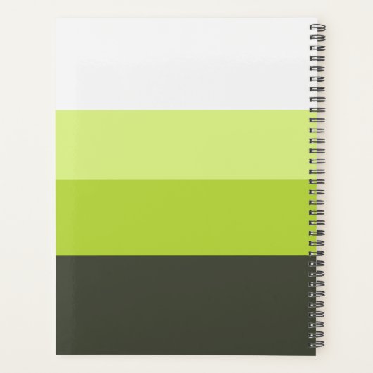 monogram, naam, planner (Achterkant)