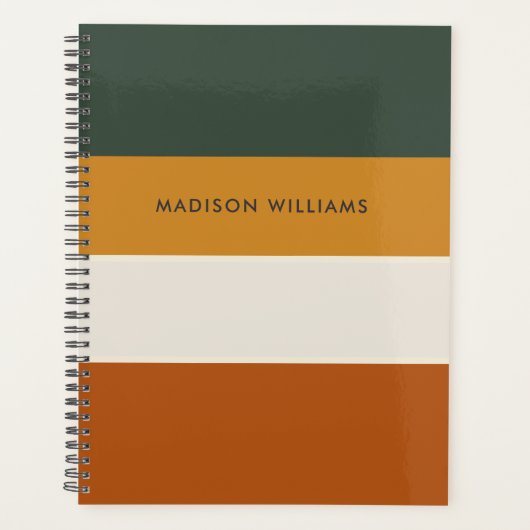 monogram, naam, planner (Voorkant)