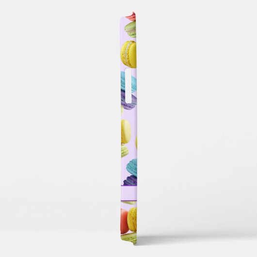 Monogram Naam Rainbow Macaron Cookies Pattern Case-Mate iPhone Case (Achterkant / Rechts)