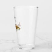 Monogram Naam Redfish Vist Mannen Glas (Links)