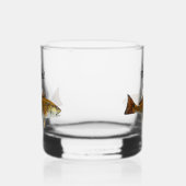 Monogram Naam Redfish Vist Mannen Whisky Glas (Links)