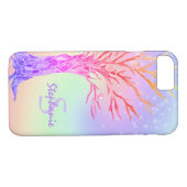 Monogram Naam Regenboog Kleuren Meisje Case-Mate iPhone Case (Achterkant (Horizontaal))