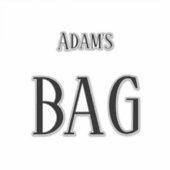 Monogram Naam Reizen Aangepaste Zwarte Tekst Vet T Sticker (Voorkant)