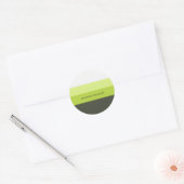 monogram, naam, ronde sticker (Envelop)