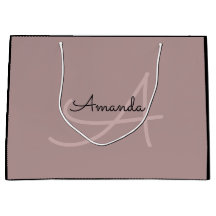 Monogram Naam Roos Bridal Favor Beauty Brand Larg