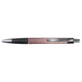 Monogram Naam Roos Gold Blush Glitter Pen (Achterkant)