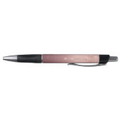 Monogram Naam Roos Gold Blush Glitter Pen (Bodem)