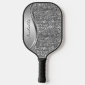 Monogram Naam Roos Gold Glitter look Pickleball Paddle (Achterkant)