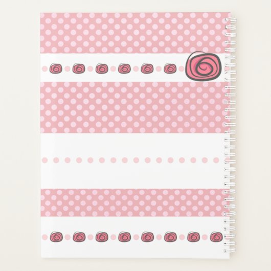 Monogram Naam Roze 2025 Modern Planner (Achterkant)