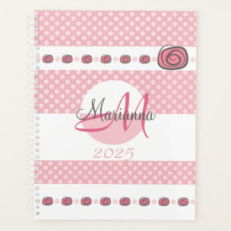 Monogram Naam Roze 2025 Modern Planner