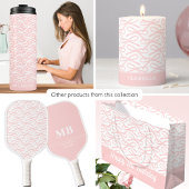 Monogram Naam  Roze Bow Pickleball Paddle