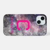 Monogram Naam Ruimte iPhone 15 Case (Achterkant horizontaal)