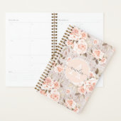 Monogram Naam Rustic Wood &  Rozen Romantic Planner (Display)
