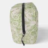Monogram naam Sage Green patroon | Toilettasje (Rechts)