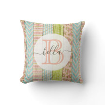 Monogram naam shabby rozen op rustieke houten cott