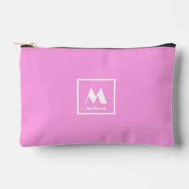 Monogram naam Simple Pink Etui