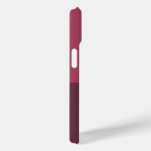 Monogram Naam Stijlvolle Bourgogne Case-Mate iPhone Case (Achterkant / Rechts)