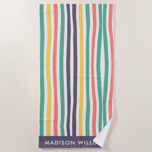 monogram, naam, strandlaken (Voorkant)