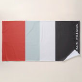 monogram, naam, strandlaken (Voorkant)