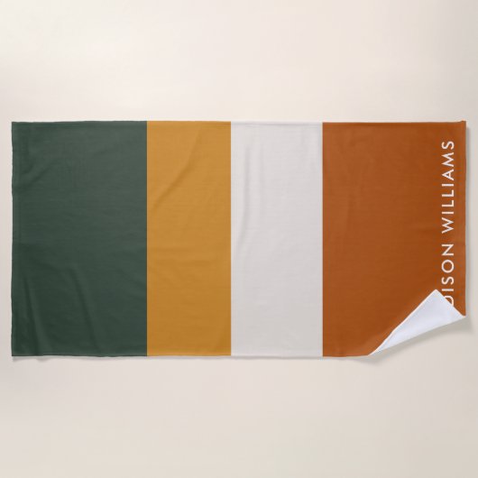 monogram, naam, strandlaken (Voorkant)