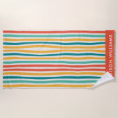 monogram, naam, strandlaken (Voorkant)