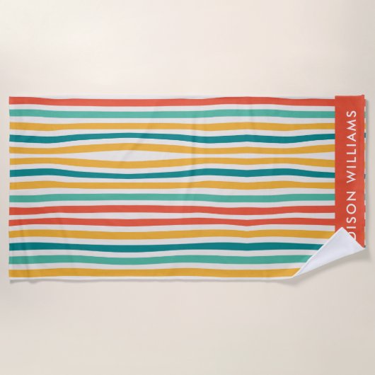 monogram, naam, strandlaken (Voorkant)