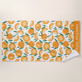 monogram, naam, strandlaken (Voorkant)