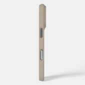 Monogram Naam Taupe Tan Beige Wit Zwart Minimaal Case-Mate iPhone Case (Achterkant / Rechts)