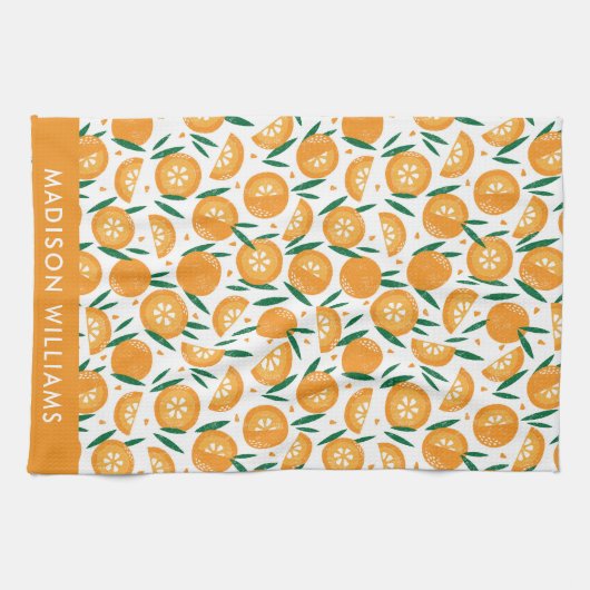 monogram, naam, theedoek (Horizontaal)