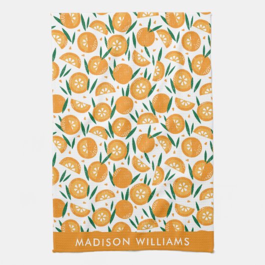 monogram, naam, theedoek (Verticaal)