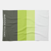 monogram, naam, theedoek (Horizontaal)