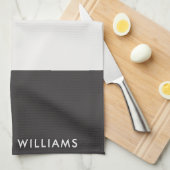 monogram, naam, theedoek (Quarter Fold)