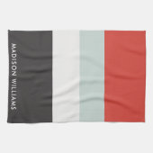 monogram, naam, theedoek (Horizontaal)