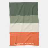 monogram, naam, theedoek (Verticaal)