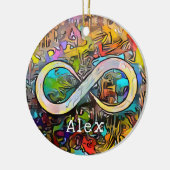 Monogram | Naam toevoegen | Infinesymbool Keramisch Ornament (Links)