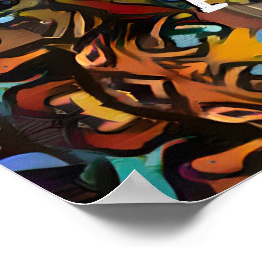 Monogram | Naam toevoegen | Infinesymbool Poster (Hoek)