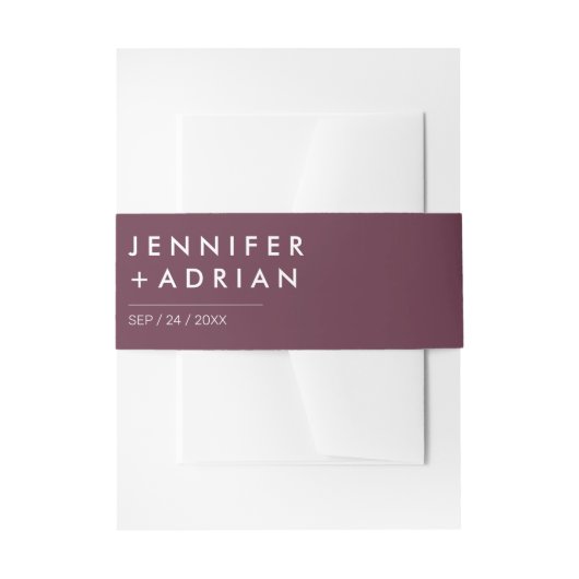 monogram, naam, uitnodigingen wikkel (Voorkant Voorbeeld)