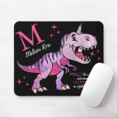 Monogram naam Unicornasaurus Glitter Rex Muismat (Met muis)